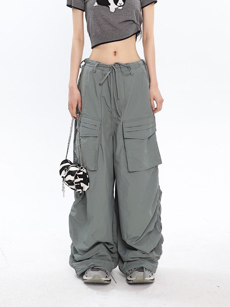 Ruched Cargo Pants