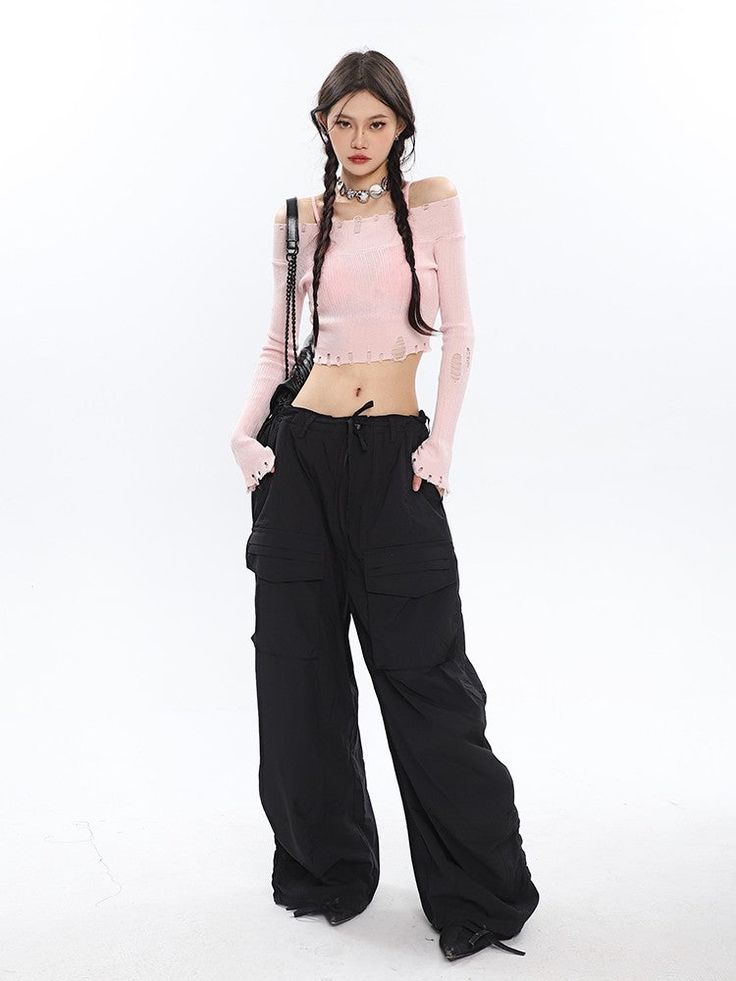 Ruched Cargo Pants