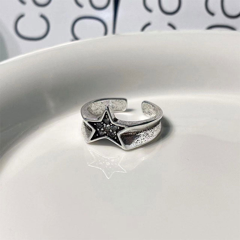 Rhinestone Star Ring