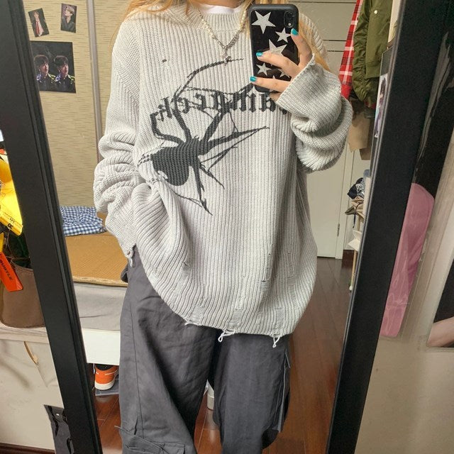 Spider Print Knitwear