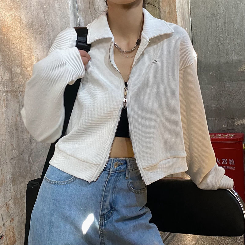 Cropped Zipper Sweater