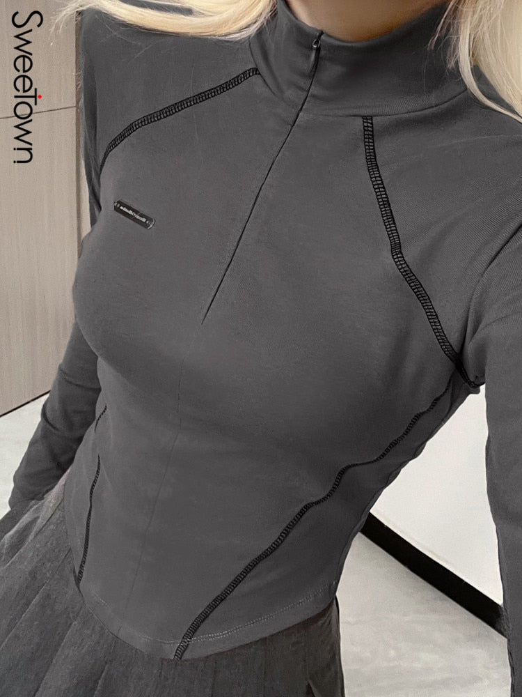 Black Vintage Sport Top