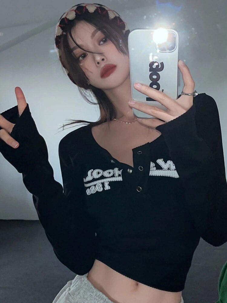 Retro Graffiti Print Top