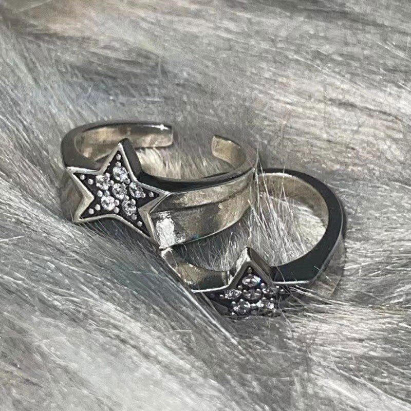 Rhinestone Star Ring