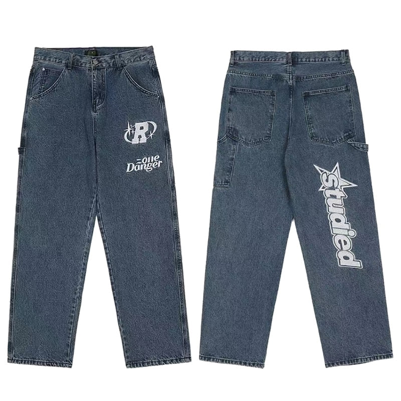 Denim Y2K trousers unisex