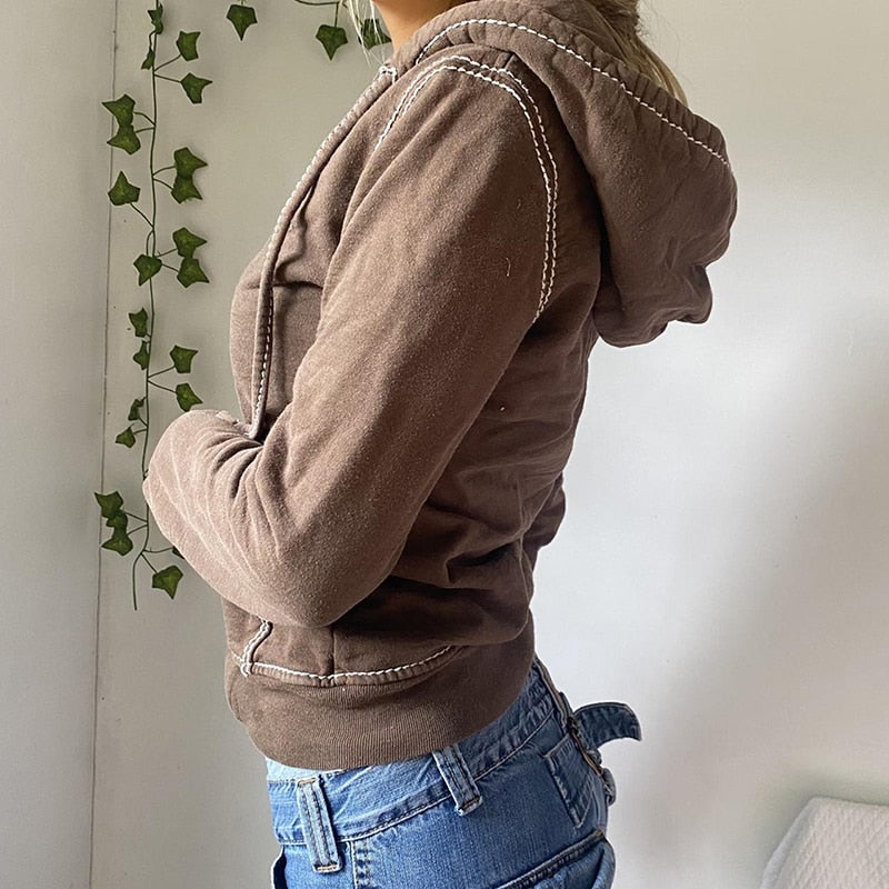 Thread Zip Up Hoodie